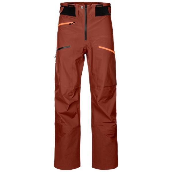 Ortovox 3L Deep Shell Pants M Clay Orange